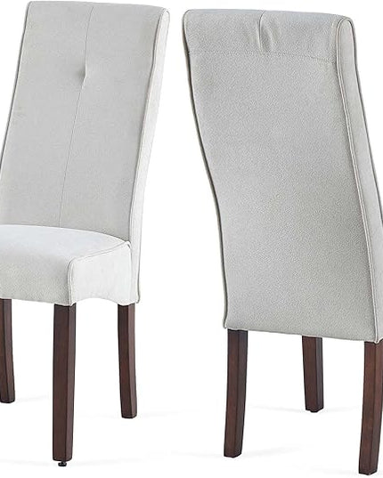 NicBex Haerin-SD-00131-LWJ Dining Chairs, 17"x18.5"x40.2", Beige - LeafyLoom