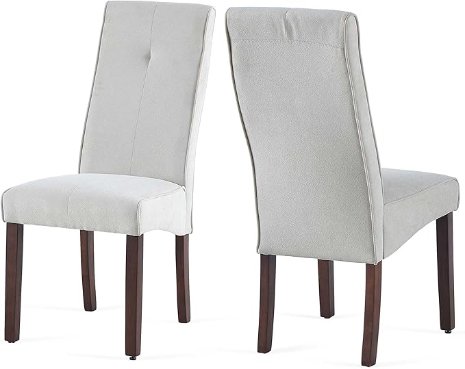 NicBex Haerin-SD-00131-LWJ Dining Chairs, 17"x18.5"x40.2", Beige - LeafyLoom