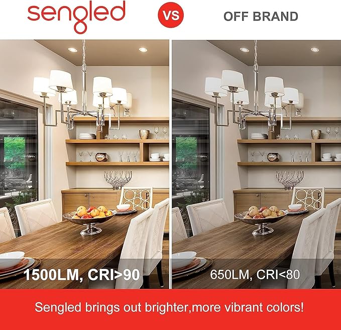 Sengled Alexa Light Bulbs, 100W Equivalent, S1 Auto Pairing with Alexa Devices, Smart Light Bulb that Work with Alexa, Bluetooth Mesh Smart Home Lighting, ‎Warm Light Bulbs, No Hub Required, 4-Pack, Sengled