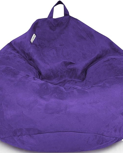 Bean Bag Chair Cover 3.5 ft (No Filler) | XL Stuffed Animal Storage | Double Stitched | Long Durable Zipper | Premium Microsuede… - LeafyLoom