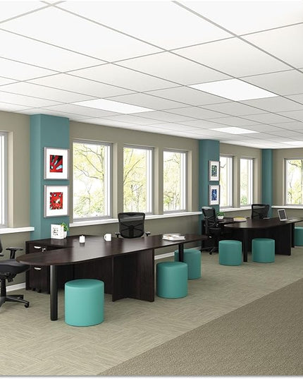 Alera ALEEL42ME10B Elusion Series Mesh Mid-Back Multifunction Chair - Black - LeafyLoom