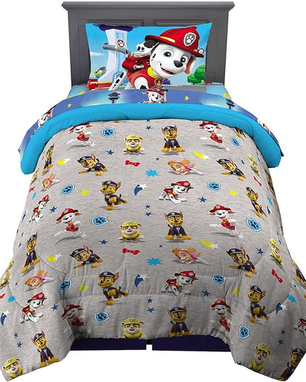 Franco Kids Bedding Super Soft Comforter and Sheet Set, 4 Piece Twin Size, Paw Patrol (Prints may vary) - LeafyLoom