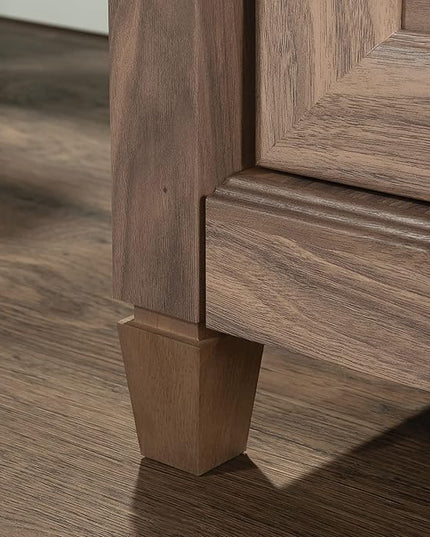 Sauder County Line Dresser, L: 33.31" x W: 23.47" x H: 29.37", Washed Walnut Finish - LeafyLoom
