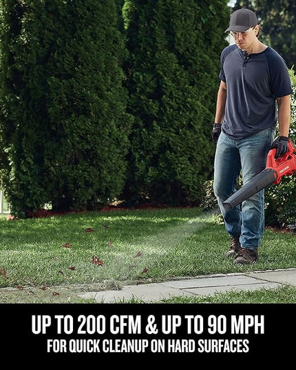 CRAFTSMAN V20 Cordless Leaf Blower, Hard Surface Blower, Bare Tool Only (CMCBL710B) - LeafyLoom