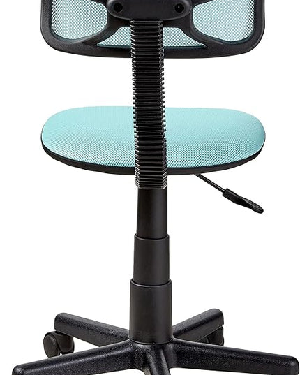 Swivel Mesh Desk Chair, Blue 20.86D x 22W x 33.46H in - LeafyLoom