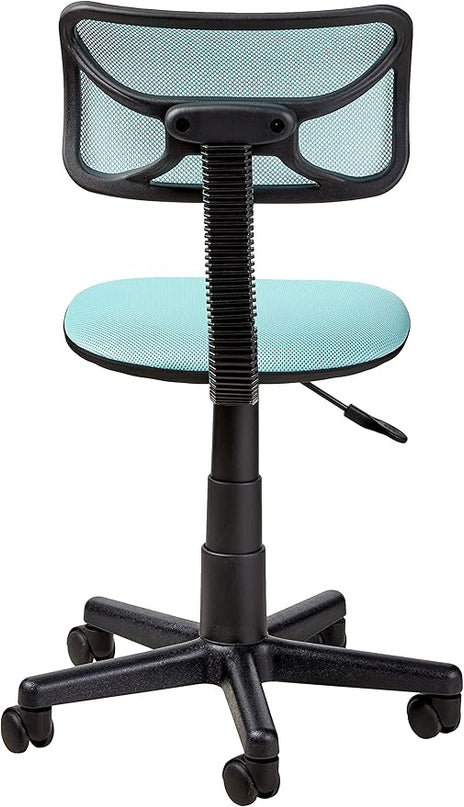 Swivel Mesh Desk Chair, Blue 20.86D x 22W x 33.46H in - LeafyLoom