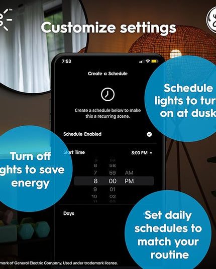 Cync GE BR30 LED Smart Light Bulbs, Indoor Floodlight Bulb, Color Changing Light Bulb, WiFi Lights, Works with Amazon Alexa and Google Assistant, 9.5 Watts (2 Pack) CYNCSmartHome