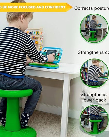 Studico Active Chair 14" High Wobble Kids Chair for Toddlers, Pre-Schoolers, Age 3-7y, K and Grades 1-2, Flexible Classroom Seating, ADD/ADHD, Posture - LeafyLoom