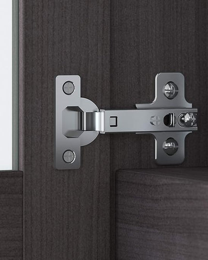 Bush WC81511 Somerset Transitional Hutch, Storm Gray - LeafyLoom