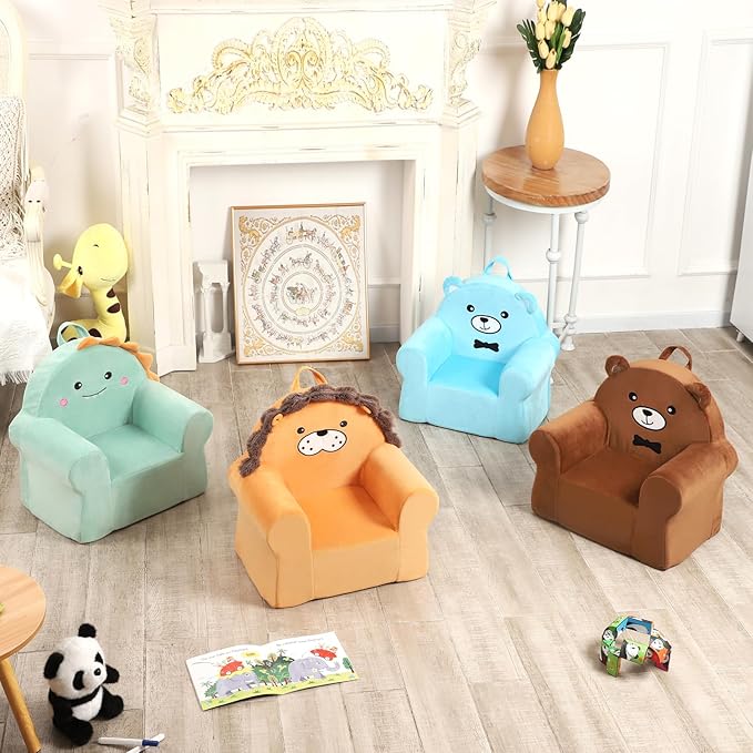 Cuddly Toddler First Chair, Premium Character Chair, Little Lion, 18 month up to 3 Years - LeafyLoom