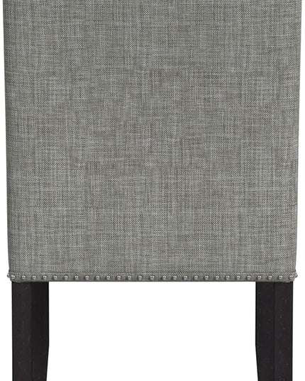 HomePop Classic Parsons Dining Chairs, Gray Woven(set of 2) - LeafyLoom