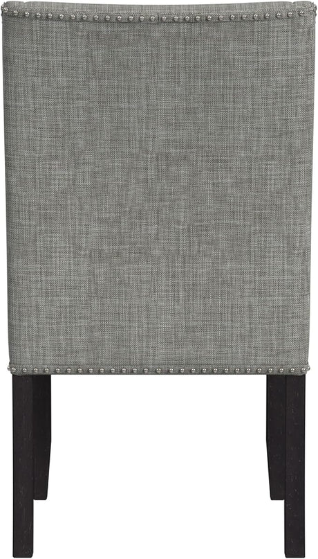 HomePop Classic Parsons Dining Chairs, Gray Woven(set of 2) - LeafyLoom
