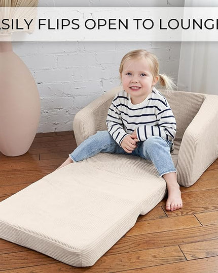 ZICOTO Sturdy Toddler Chair and Couch - The Perfect Kids Sofa for Girls and Boys - Ideal Fold Out Sofa Chairs to Give Your Kids a Safe and Fun Place to Sit - LeafyLoom