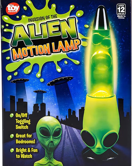 Rhode Island Novelty 13 Inch Alien Head Wax Motion Lamp - LeafyLoom