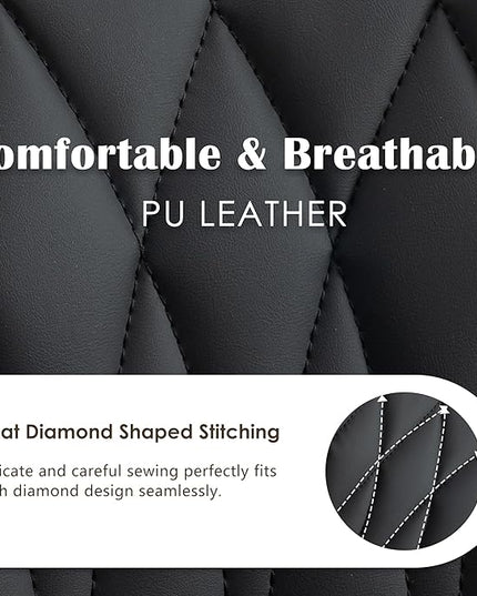 YOUNUOKE Office Desk Chair, Comfy Home Office Chairs, Small Comfortable Desk Chairs with Wheels, Armless PU Leather Chairs for Computer Conference, Black - LeafyLoom