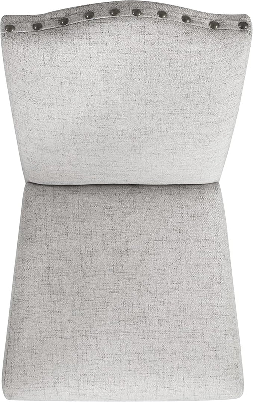 HomePop Classic Parsons Dining Chairs, Set of 2, Neutral Oatmeal Textured Solid Woven (Set of 2) - LeafyLoom
