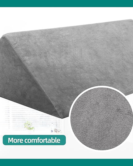 Bed Wedges & Body Positioners for Elderly and Adults (3 in 1), 40 Degree Triangle Wedges for Bed Positioning, Side Wedge Pillows for after Surgery, Bed Wedges for Bedsores, Wedges for Body - LeafyLoom