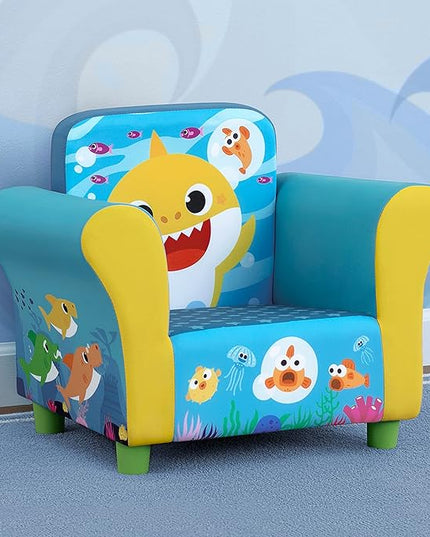 Delta Children Upholstered Chair, Baby Shark - LeafyLoom