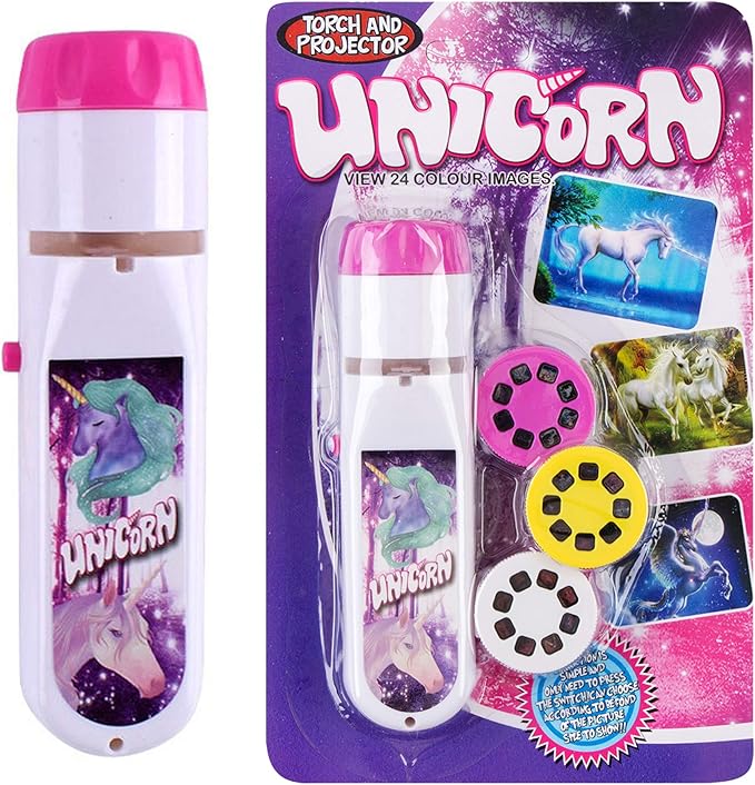Georgie Porgy Children Projector Toys Educational Science Set Wall Ceiling Tent Torch Flashlight for Kids Gifts for Boys Girls (Unicorn) - LeafyLoom