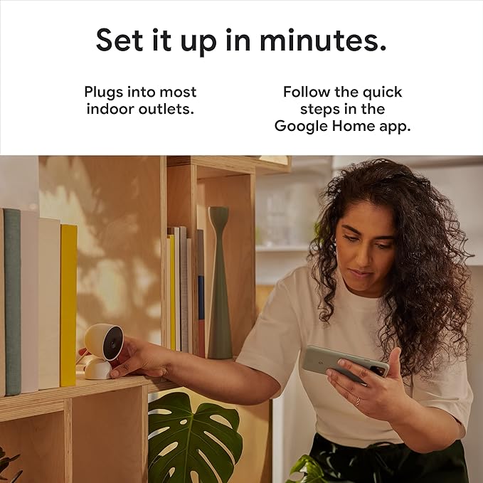Google Nest Security Cam (Wired) - 2nd Generation - Fog, 1080p, Motion Only GoogleLLC
