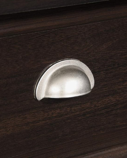 Sauder Shoal Creek Desk, Jamocha Wood finish - LeafyLoom