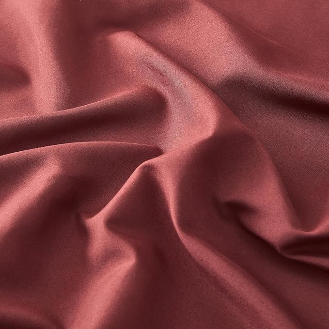 Bed Sheet Set - Brushed Microfiber Bedding - Bedding Sheets & Pillowcases - Deep Pockets - Easy Fit - Breathable & Soft Hotel Sheets - 4 Piece Queen Burgundy - LeafyLoom