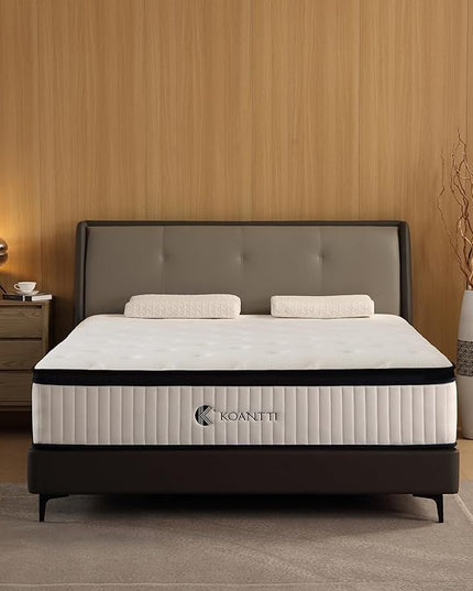 Full Size Mattresses,10 Inch Hybrid Full Mattress in a Box with Memory Foam & Individual Pocket Spring for Edge Support,Pressure Relief,Medium Firm White Full Mattress,CertiPUR-US. - LeafyLoom
