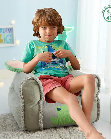 Idea Nuova Figural Mink with Sherpa Trim Bean Bag Chair for Toddlers and Kids, Star Wars Grogu - LeafyLoom