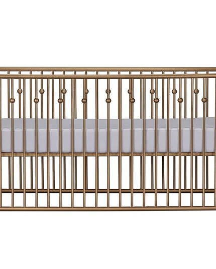 Little Seeds Monarch Hill Ivy Metal Crib, Gold - LeafyLoom