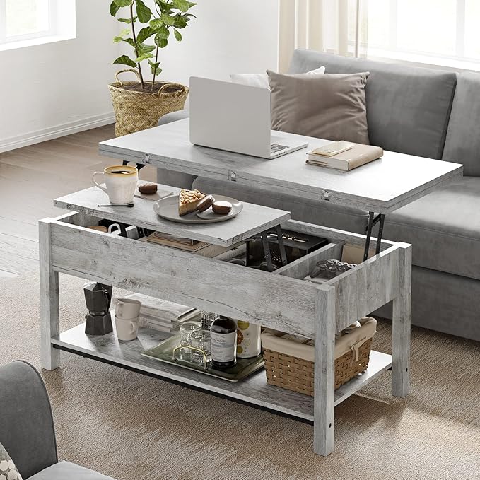 FABATO coffee table, Gray - LeafyLoom