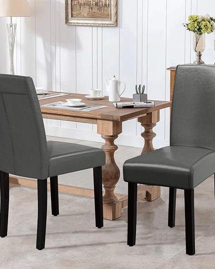 NicBex Dining Chair Set of 2, Accent Parsons Diner Chairs by Side Table for Home Kitchen, Living Room, Grey - LeafyLoom