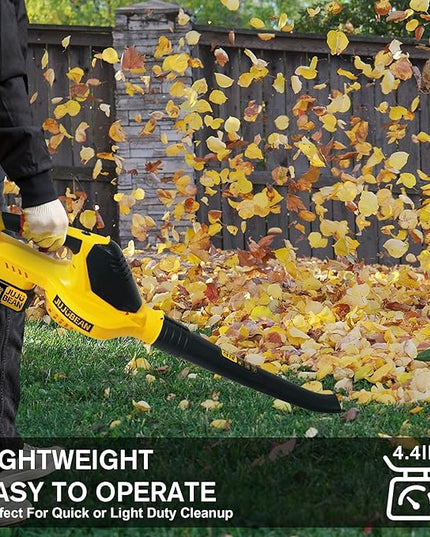Electric Leaf Blower Cordless, Battery Leaf Blower with Battery and Charger, 5.0Ah Battery Powered Variable-Speed Lightweight Handheld Blower for Lawn Care, Patio, Yard, Terrace - LeafyLoom
