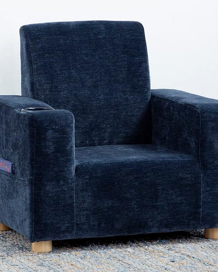 GAP GapKids Upholstered Chair, Navy - LeafyLoom
