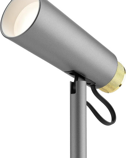 Dimmable 4W LED Desk Light Charging Station - Smart Phone Qi Wireless Charger Lamp w/Adjustable Shade - Modern Bedside/Study/Office Table Lighting - Silver/Gold - LeafyLoom