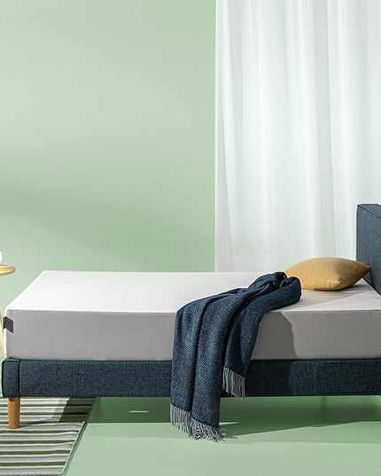 Zinus Cooling Essential Foam Bed Mattress Conventional, Queen, White - LeafyLoom
