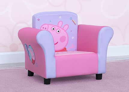 Delta Children Kids Character Upholstered Chair, Peppa Pig - LeafyLoom