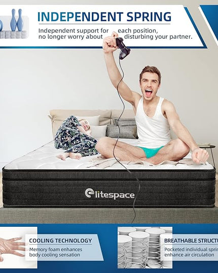Hybrid Full Mattress,Memory Foam Hybrid 10 Inch Full Size Springs Mattresses,Fits all Bed Frames Full Size Mattress,Medium Firm Feel Mattress,CertiPUR-US. - LeafyLoom