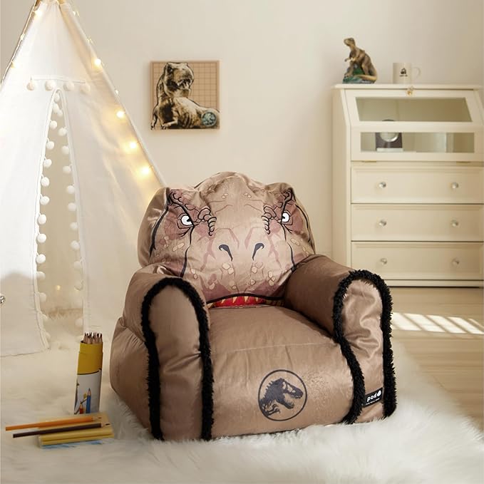 Idea Nuova Bean Bag Sofa Chair, Jurassic World - LeafyLoom