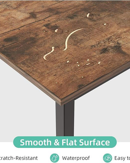 COTUBLR L Shaped Computer Desk, 47 Inch Small Corner Desk with Storage Shelves, Computer Desk Table Laptop Table Writing Desk Study Table for Home Office Workstation Small Spaces (Rustic Brown) - LeafyLoom