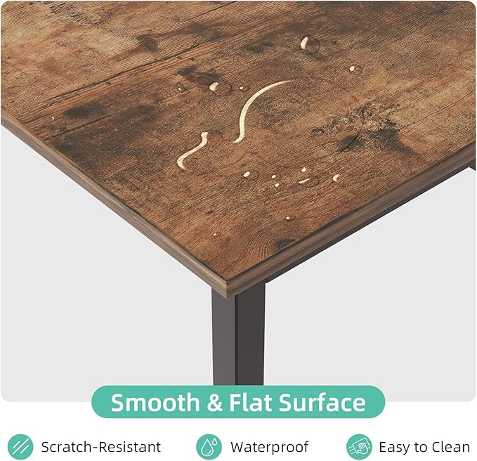 COTUBLR L Shaped Computer Desk, 47 Inch Small Corner Desk with Storage Shelves, Computer Desk Table Laptop Table Writing Desk Study Table for Home Office Workstation Small Spaces (Rustic Brown) - LeafyLoom