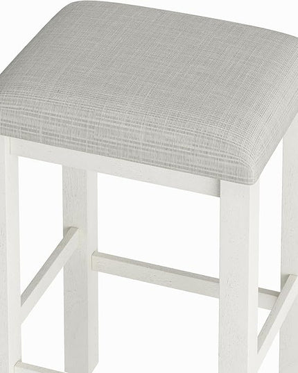 NicBex Dining Table Set for 4 Table and Chairs Modern 5-Piece Dining Table Set Bar Kitchen Table Set with Upholstered Stools for Small Space, Breakfast Nook, Easy Assemble, Beige - LeafyLoom
