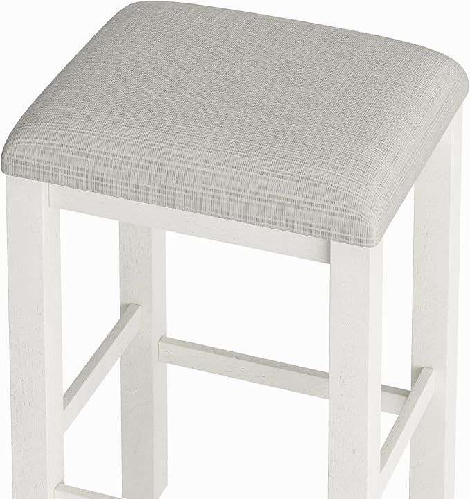 NicBex Dining Table Set for 4 Table and Chairs Modern 5-Piece Dining Table Set Bar Kitchen Table Set with Upholstered Stools for Small Space, Breakfast Nook, Easy Assemble, Beige - LeafyLoom