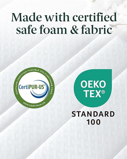 ZINUS 10 Inch Foam and Spring Hybrid Mattress [New Version], Queen, Fiberglass free, Medium Firmness, Durable Support, Certified Safe Foams & Fabric, Mattress in A Box - LeafyLoom