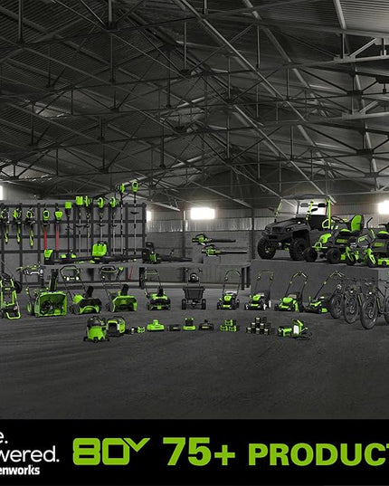 Greenworks 80V (180 MPH / 610 CFM / 75+ Compatible Tools) Cordless Brushless Backpack Blower, 5.0Ah Battery and Rapid Charger Included - LeafyLoom