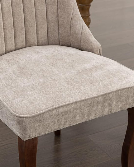 NicBex Haerin-SD-00128-LWJ Dining Chairs, 24.6"x19.7"x37.5", Beige - LeafyLoom