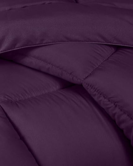 Utopia Bedding Queen Size Comforter Set with 2 Pillow Shams, Bedding Comforter Sets, Down Alternative Plum/Purple Comforter, Soft and Comfortable, Machine Washable - LeafyLoom