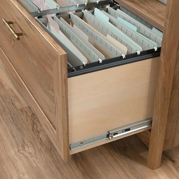 Sauder Coral Cape Lateral File, L: 32.21" x W: 19.45" x H: 30.00", Sindoori Mango Finish - LeafyLoom