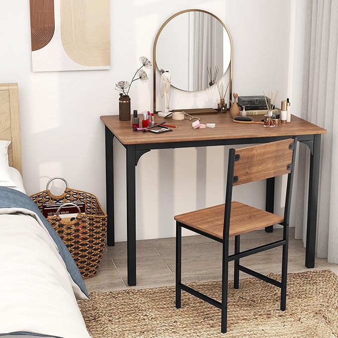 GLACER Dining Table Set, Small, Teak - LeafyLoom