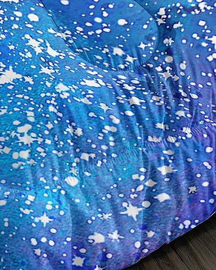Black Cat Bedding Cartoon Cat Comforter Set Full,Butterflies Moon Printed Kids Bedding Set for Kids Boys Girls Adults Teens,Kids Comforter Set All Season,1 Quilt 2 Pillow Cases,Blue - LeafyLoom