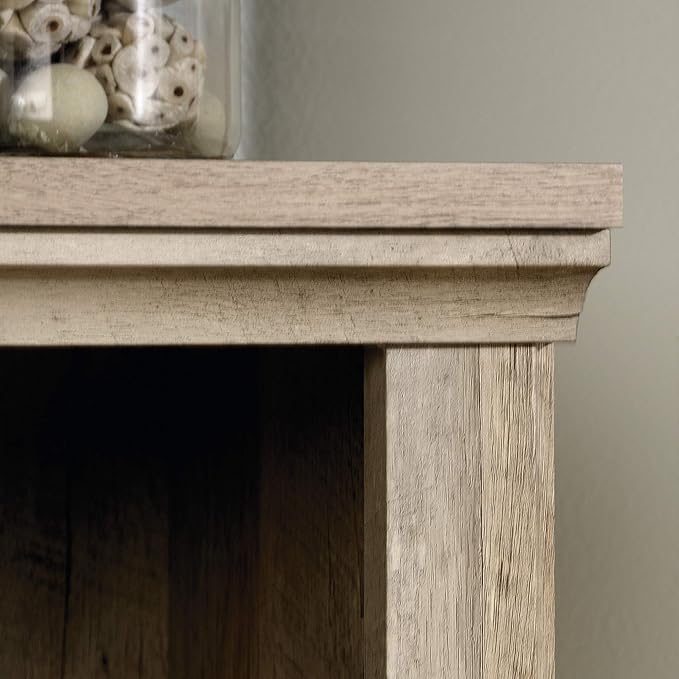 Sauder Miscellaneous Storage 3-Shelf Bookcase/ Book Shelf, Lintel Oak finish - LeafyLoom